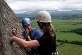 Expert tuition on the rock face